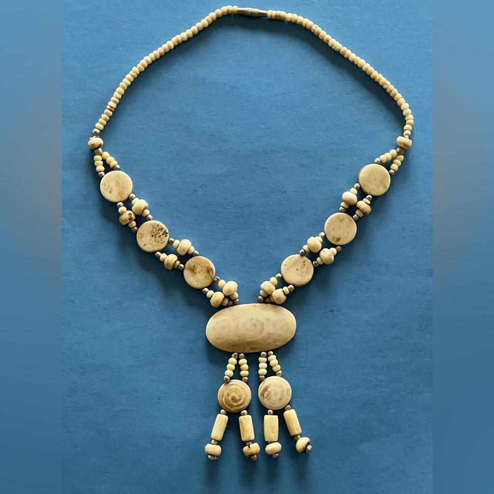 Handmadee necklace by Anguillan artist